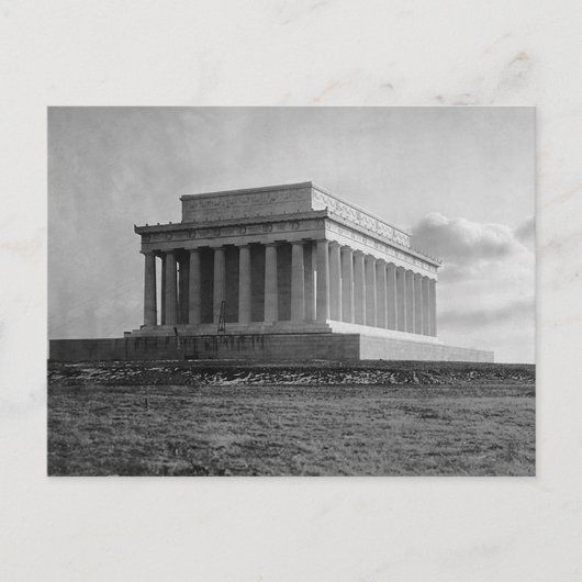 Bouw van de Lincoln Memorial (1920) Briefkaart (Voorkant)