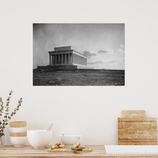 Bouw van de Lincoln Memorial (1920) Poster (Keuken)