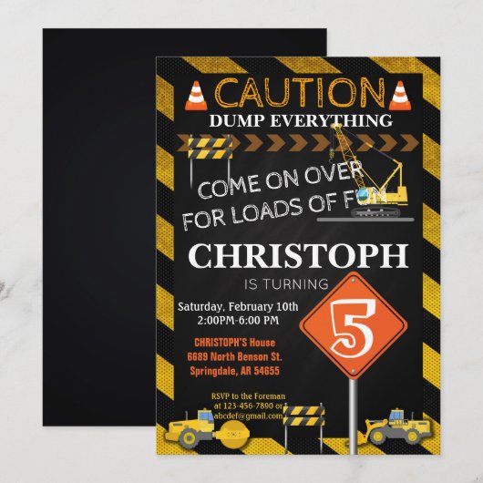 Bouw van de vogeldag kaart (Voorkant / Achterkant)