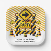 Bouw van de vogeldag papieren bordje (Voorkant)