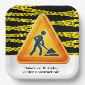 Bouw van de vogeldag papieren bordje (Voorkant)