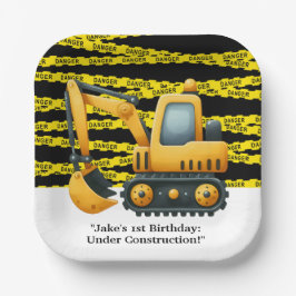 Bouw van de vogeldag papieren bordje