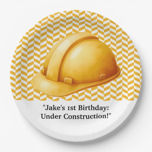 Bouw van de vogeldag papieren bordje (Voorkant)