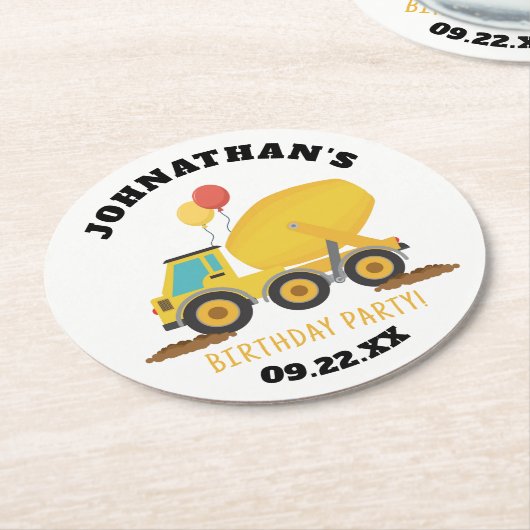 Bouw van de vogeldag ronde kartonnen onderzetter (Gebogen)