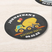 Bouw van de vogeldag ronde kartonnen onderzetter (Gebogen)