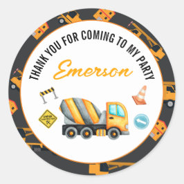 Bouw van de vogeldag ronde sticker