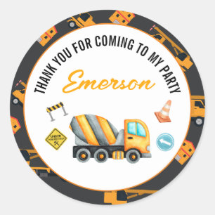 Bouw van de vogeldag ronde sticker