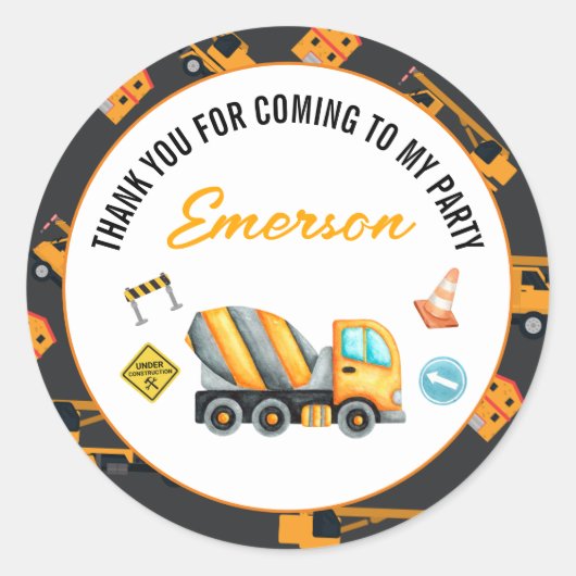 Bouw van de vogeldag ronde sticker (Voorkant)