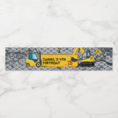 Bouw van de vogeldag waterfles etiket (Enkel label)