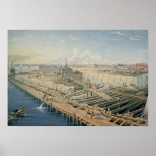 Bouw van dokken poster