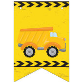 Bouw van een motorvoertuig op zaterdag Gele vracht Vlaggetjes (Eerste vlag)