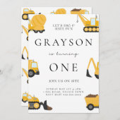 Bouw van een uitnodiging voor de dag van de geboor (Voorkant / Achterkant)