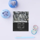 bouw van een vaste steenbouwsteen flyer (Enkel)