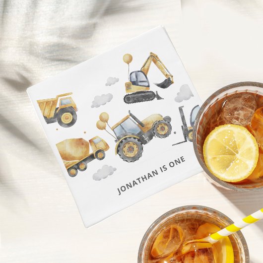 Bouw van een vrachtwagen servet