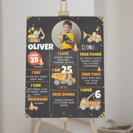 Bouw van een vrachtwagen - zeemijlteken poster