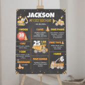 Bouw van een vrachtwagen - zeemijlteken poster