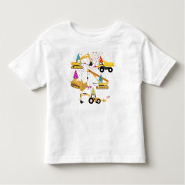 Bouw van een vrachtwagenfeest kinder shirts