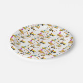 Bouw van een vrachtwagenfeest papieren bordje (Gekanteld)