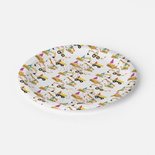 Bouw van een vrachtwagenfeest papieren bordje (Gekanteld)