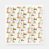 Bouw van een vrachtwagenfeest servet (Voorkant)