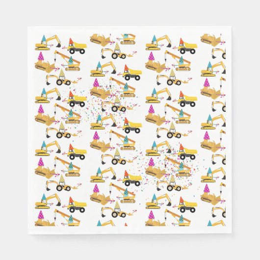 Bouw van een vrachtwagenfeest servet (Voorkant)