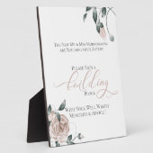 Bouw van gastboekenbouwblok Stusty Roos Floral Fotoplaat (Zijkant)