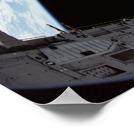 Bouw van het internationaal ruimtestation poster (Hoek)