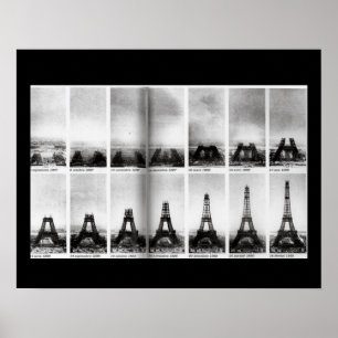Bouw van het Poster van de Eiffeltoren