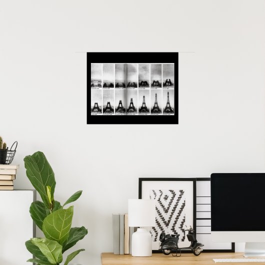 Bouw van het Poster van de Eiffeltoren (Thuiskantoor)