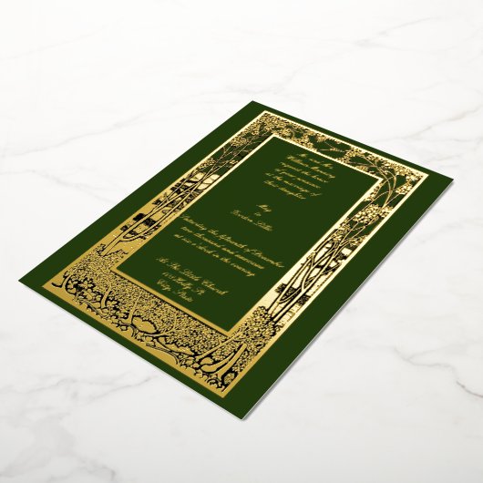 Bouw van  kunst en ambachtelijke boomvloten Band B Folie Uitnodiging (Gedraaid)