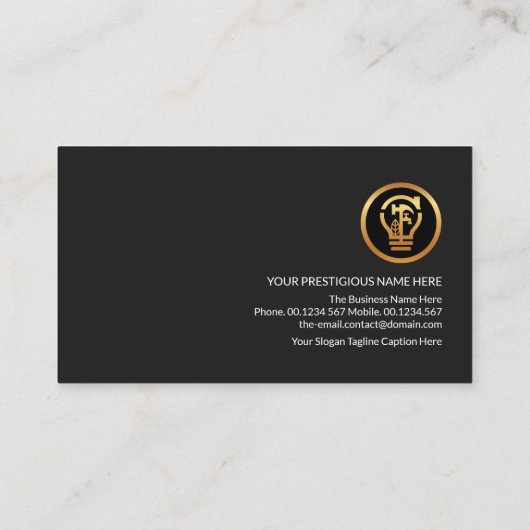 Bouw van Lijst Foundation Border Construction Visitekaartje (Achterkant)