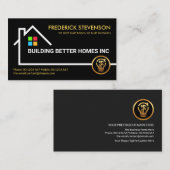 Bouw van Lijst Foundation Border Construction Visitekaartje (Voorkant / Achterkant)