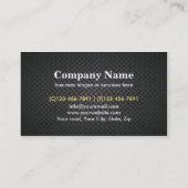 Bouw van metalen Borden Visitekaartje (Achterkant)