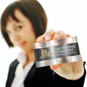 Bouw van metalen rivieren Logo Eigenschappen Visitekaartje