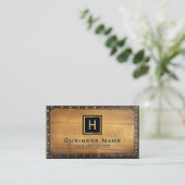 Bouw van meubelen Monogram omlijst Visitekaartje (Staand voorkant)