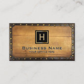 Bouw van meubelen Monogram omlijst Visitekaartje (Voorkant)