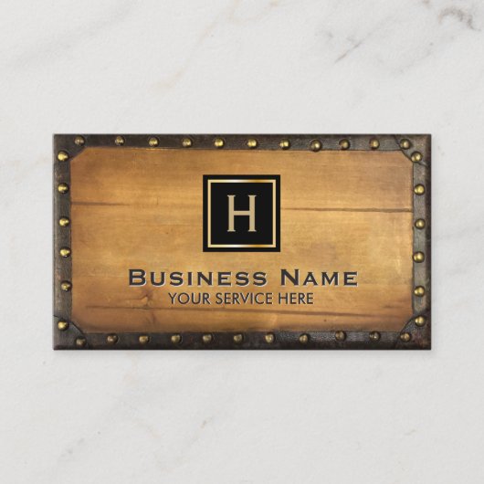 Bouw van meubelen Monogram  omlijst Visitekaartje (Voorkant)