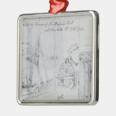 Bouw van nieuwe huizen metalen ornament (Links)