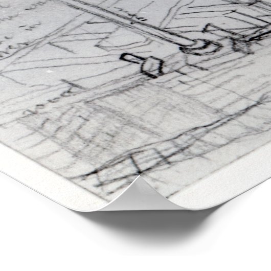 Bouw van nieuwe huizen poster (Hoek)