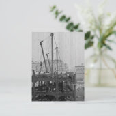 Bouw van One Times Square New York City Briefkaart (Staand voorkant)