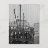 Bouw van One Times Square New York City Briefkaart (Voorkant)