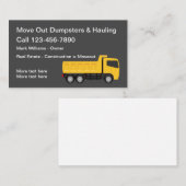 Bouw van onroerend goed voor het verplaatsen en ve visitekaartje (Voorkant / Achterkant)