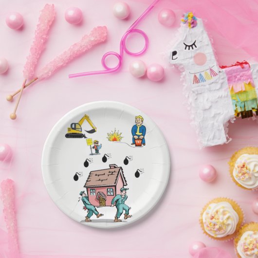 Bouw van papieren borden papieren bordje (Feest)