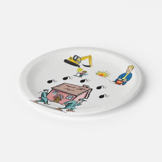 Bouw van papieren borden papieren bordje (Gekanteld)