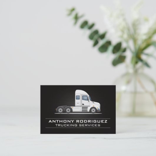 Bouw van semi-vrachtwagenvoertuigen visitekaartje (Staand voorkant)