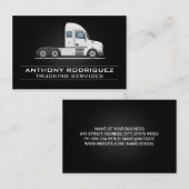 Bouw van semi-vrachtwagenvoertuigen visitekaartje (Voorkant / Achterkant)