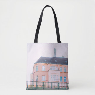 BOUW VAN SINAASAPPEL- EN WITTE CONCRETEN TOTE BAG