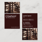 Bouw van staal Lijst Visitekaartje (Voorkant / Achterkant)