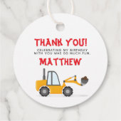 Bouw van vrachtwagen bedankjes labels (Achterkant)