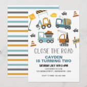 Bouw van vrachtwagen kaart (Voorkant / Achterkant)